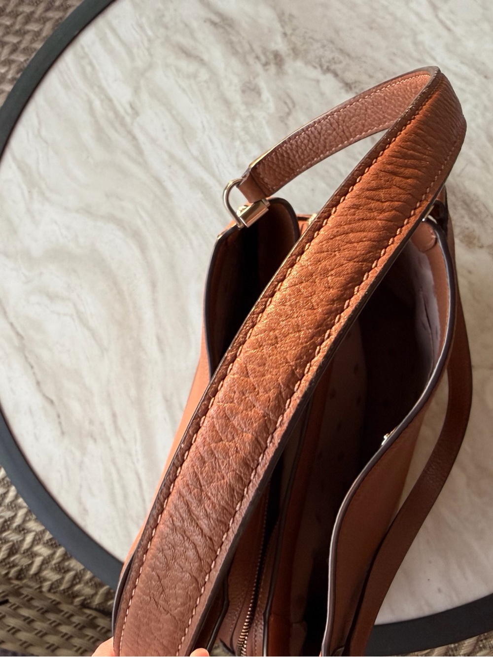 Kate Spade Leila Medium Triple Compartment Shoulder Bag (Warm Gingerbread) - Picture 6 of 12